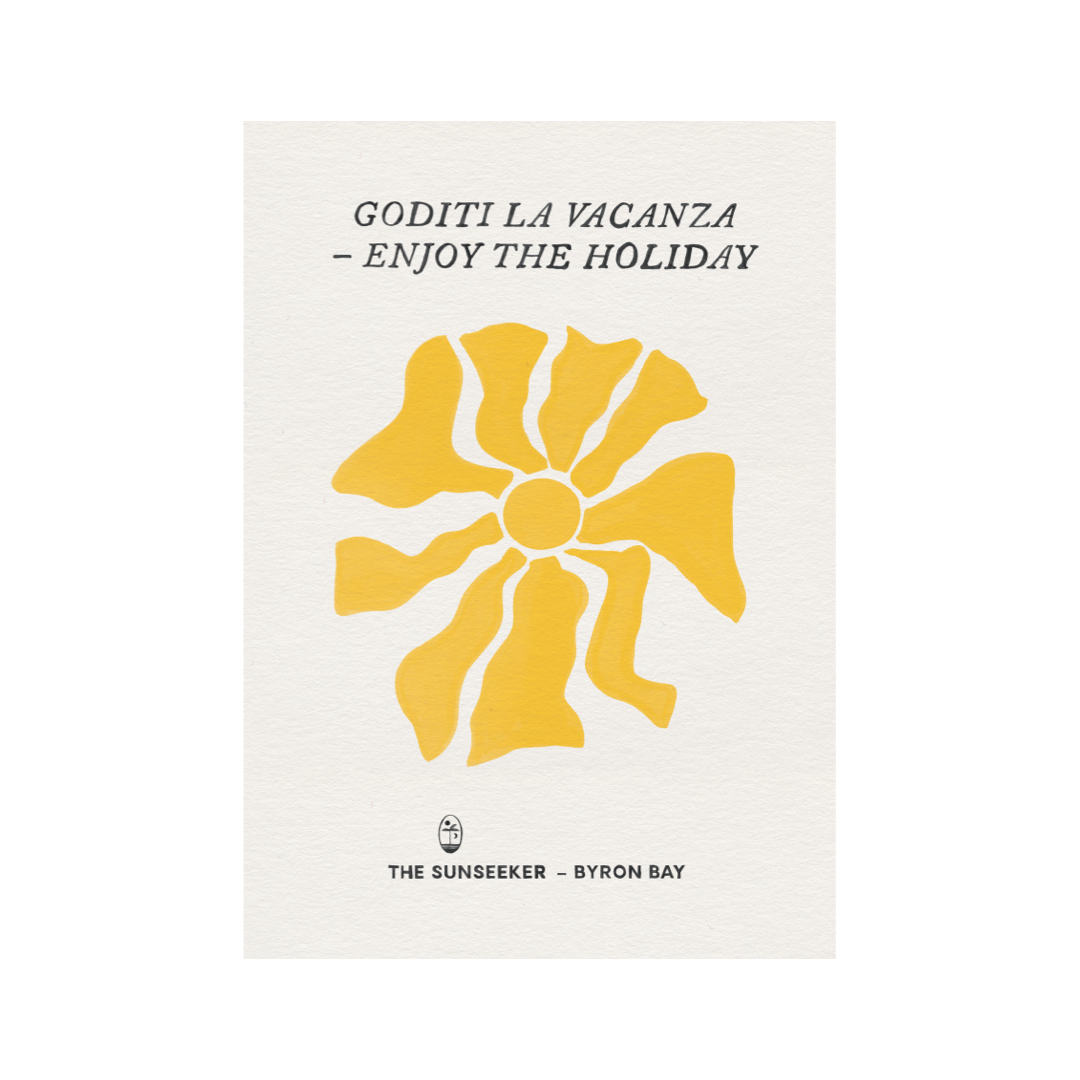 The Sunseeker Travel Poster Series - Where the Sun Moves Slowly