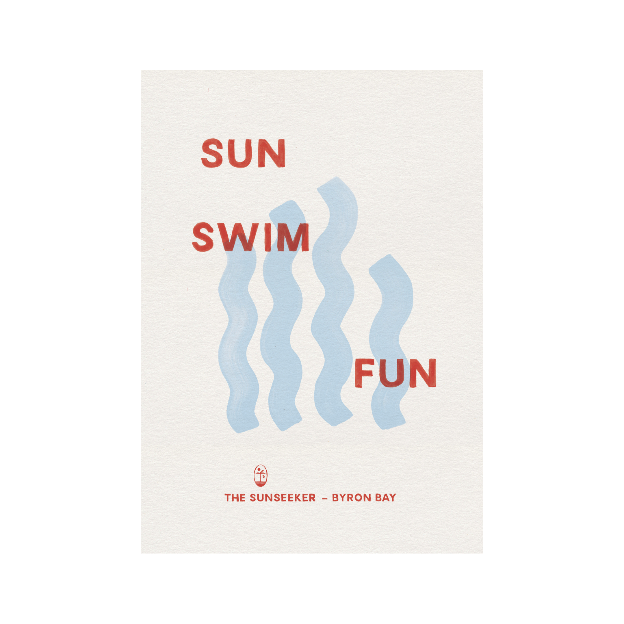The Sunseeker Travel Poster Series - Where the Water Sparkles
