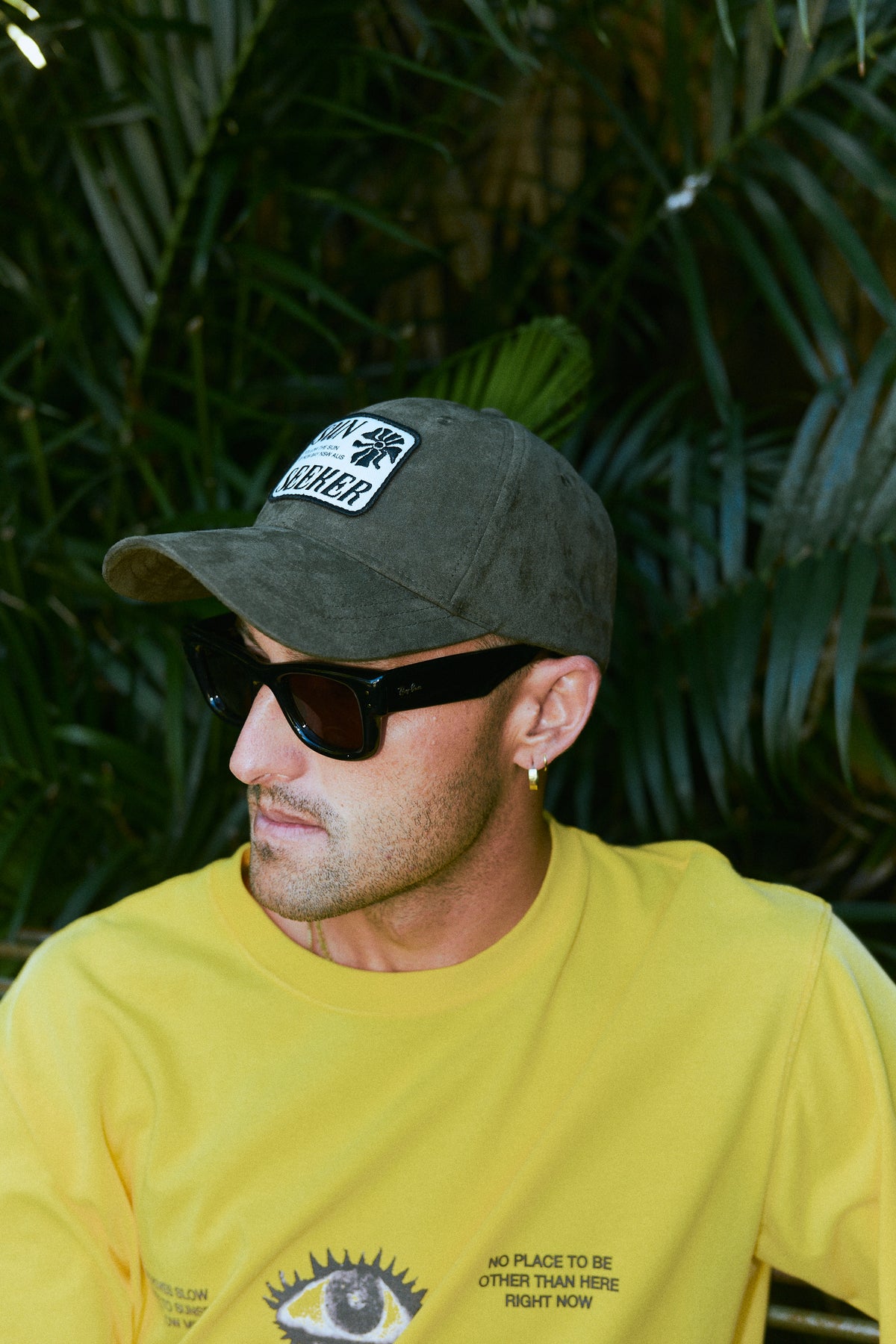 Green Suede Cap