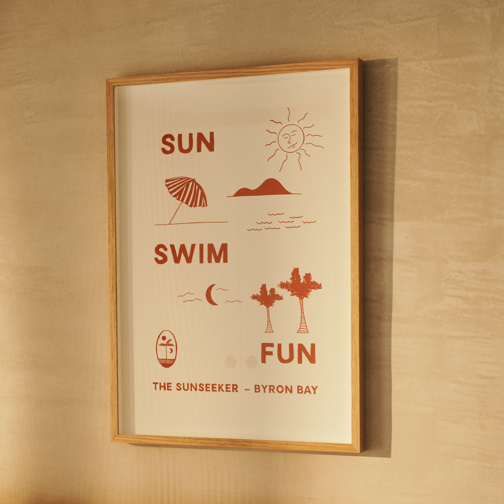 The Sunseeker Travel Poster Series - No Place To Be But Here