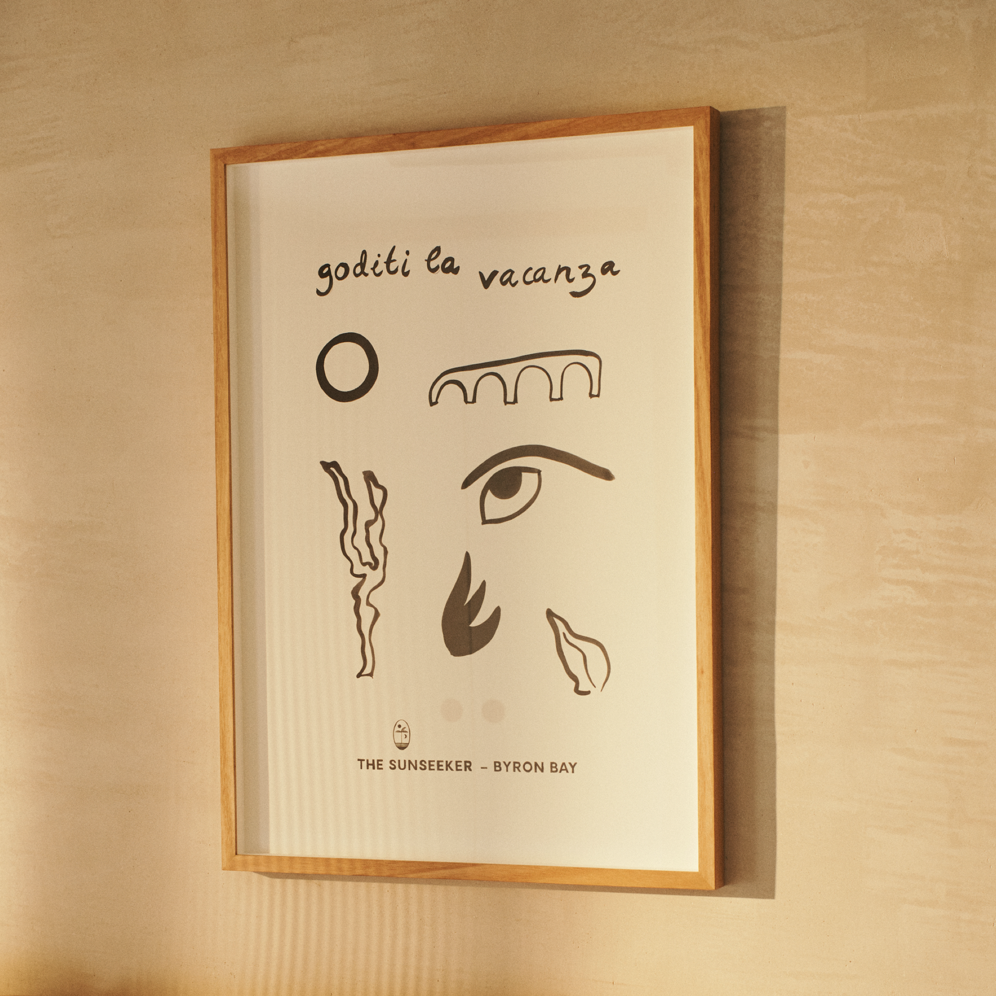The Sunseeker Travel Poster Series - Goditi La Vacanza