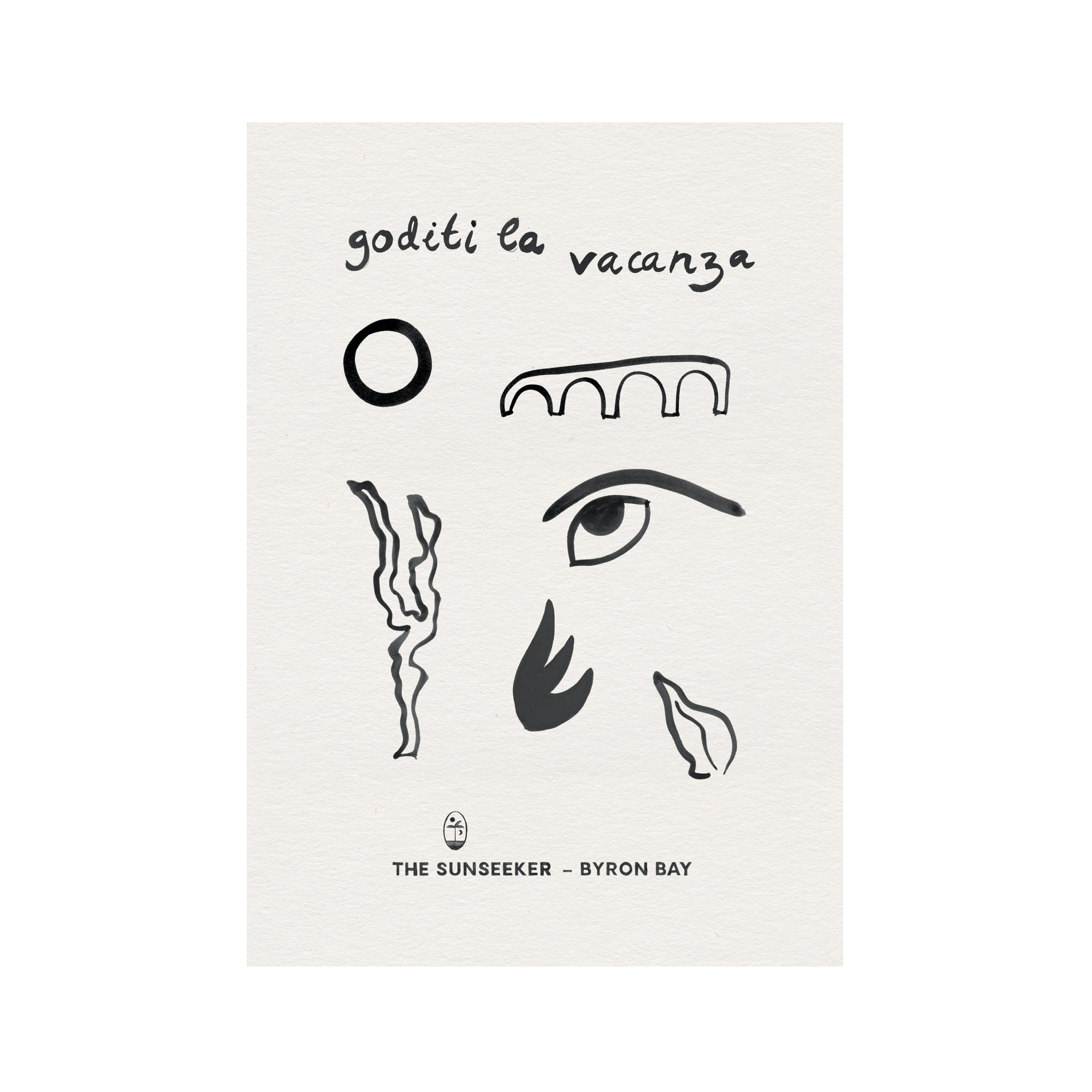 The Sunseeker Travel Poster Series - Goditi La Vacanza